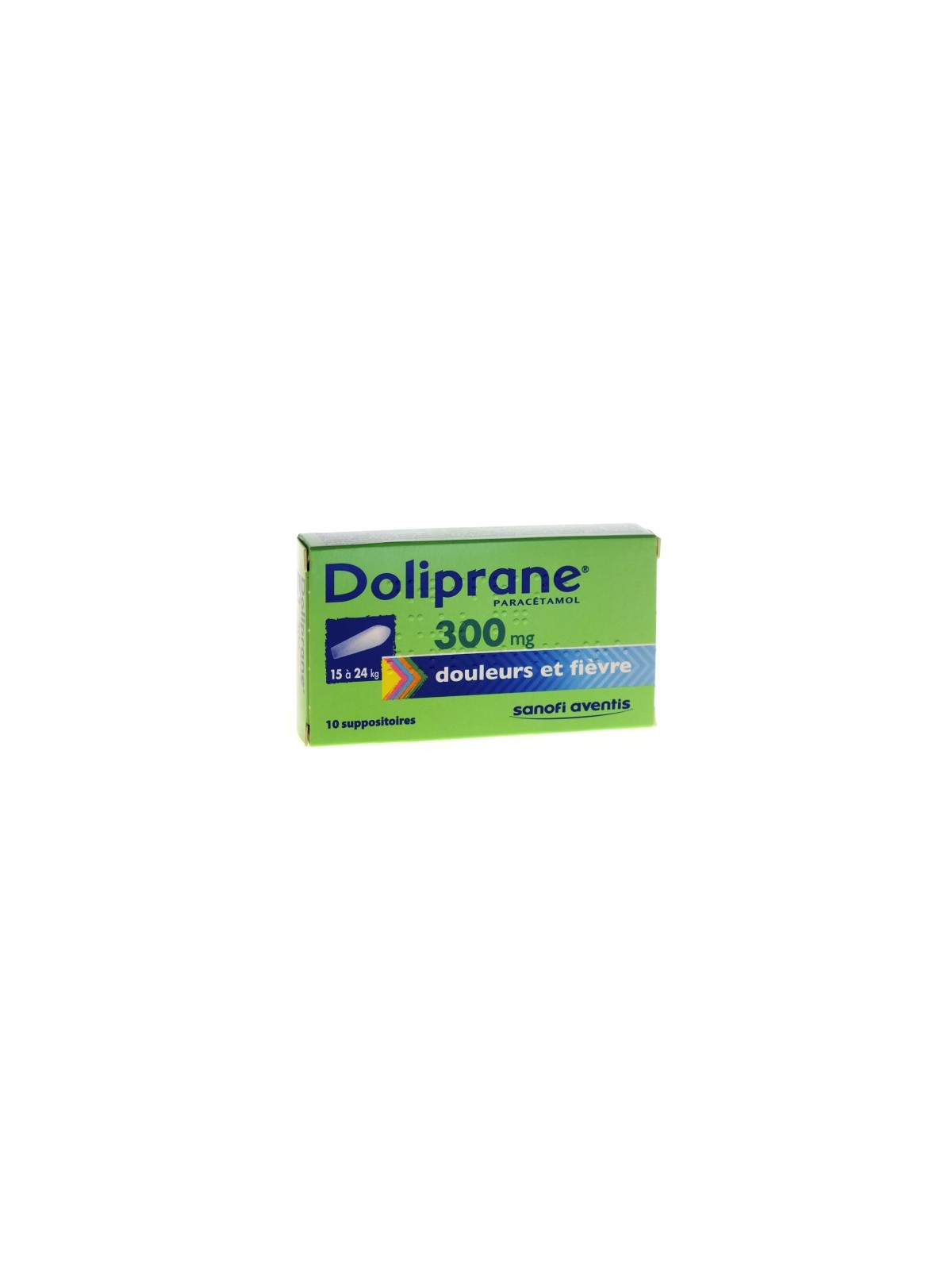 Doliprane 300mg 10 Suppositoires | Nom de la Pharmacie en variable