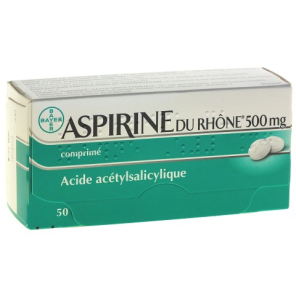 ASPIRINE DU RHÔNE 500MG Comprimés boite de 50