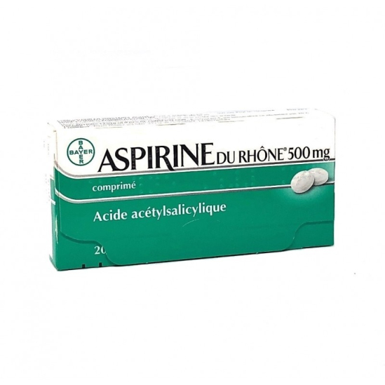 ASPIRINE DU RHÔNE 500MG Comprimés boite de 20