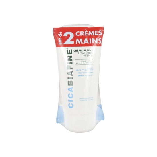 CICABIAFINE Crème Mains Réparation Intense 2x75ML