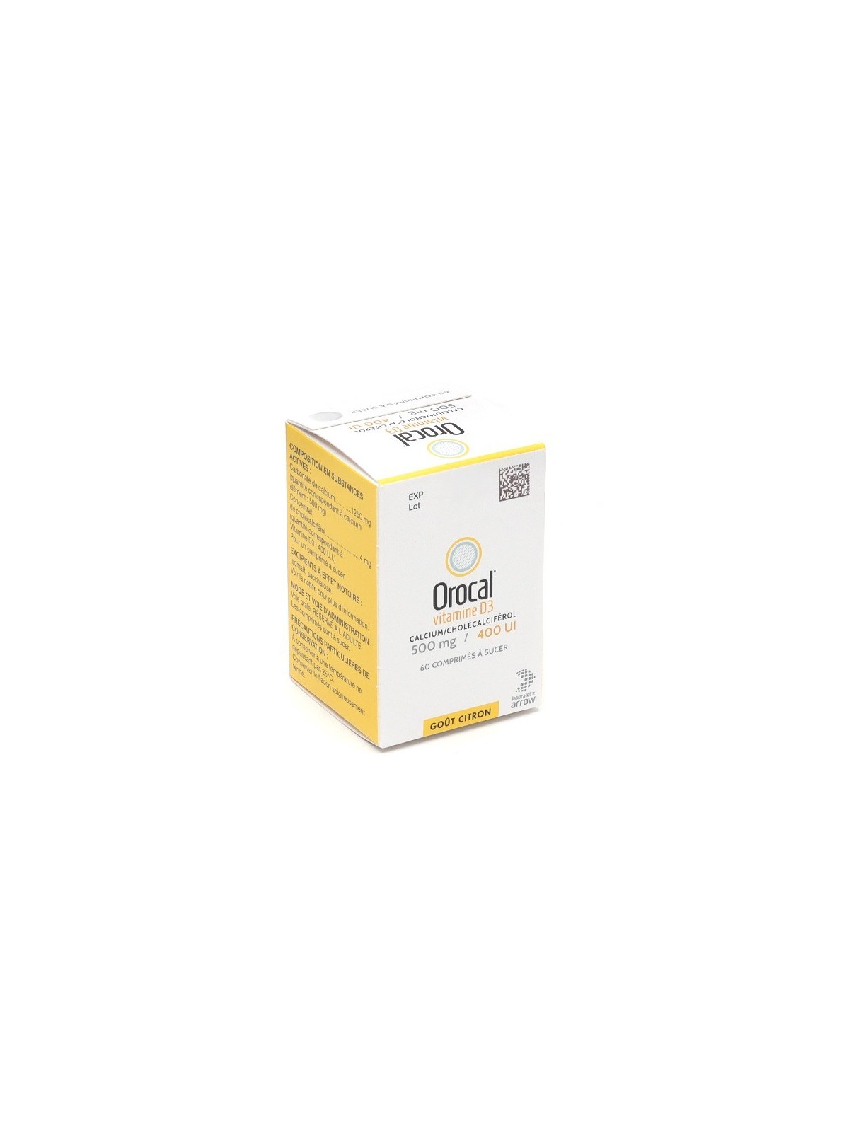 Orocal Vitamine D3 500 Mg/400 U.I., Comprimé A Sucer | Nom de la...