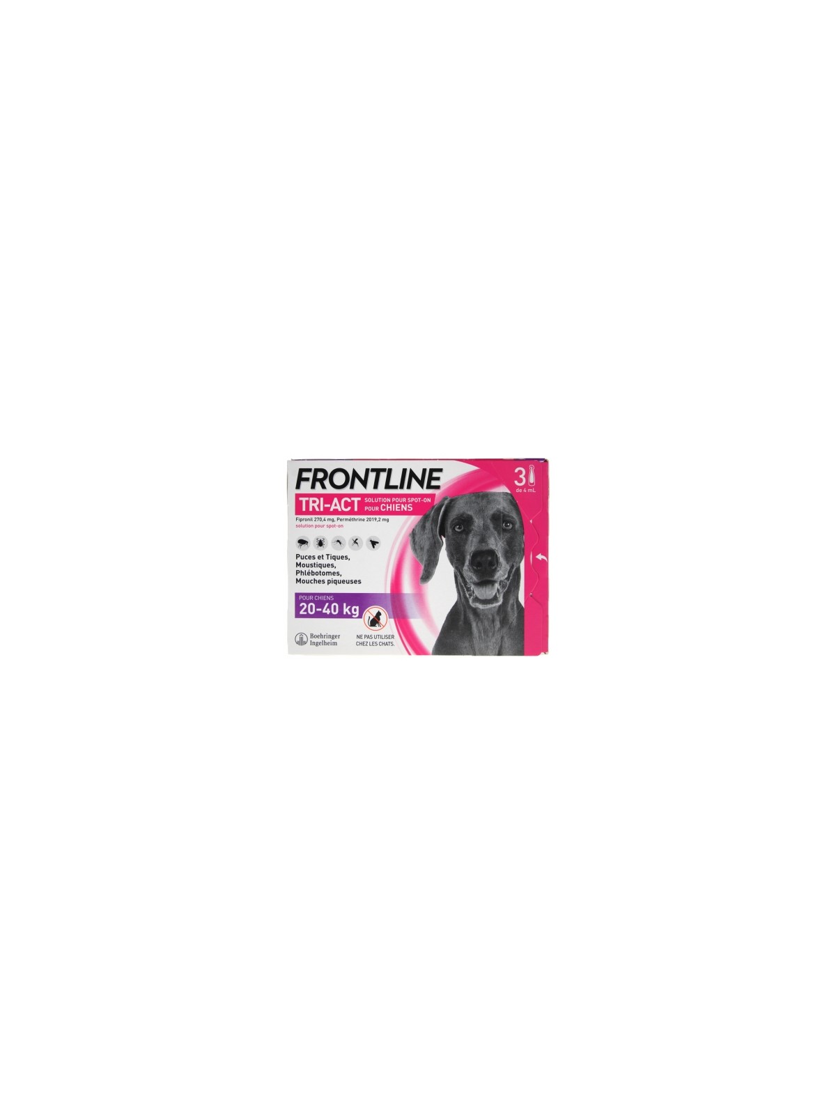 FRONTLINE TRI-ACT CHIEN 20-40KG BTE 3
