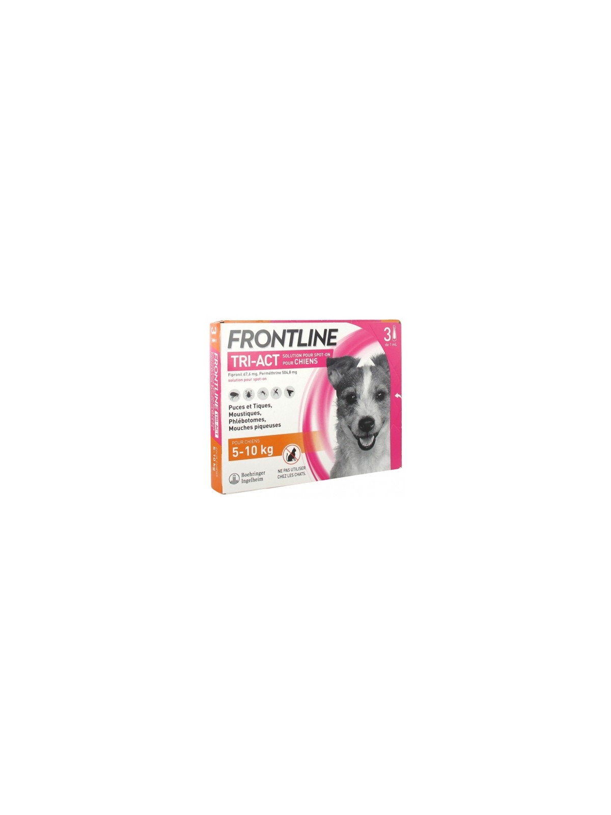 FRONTLINE TRI-ACT CHIEN 5-10KG BTE 3