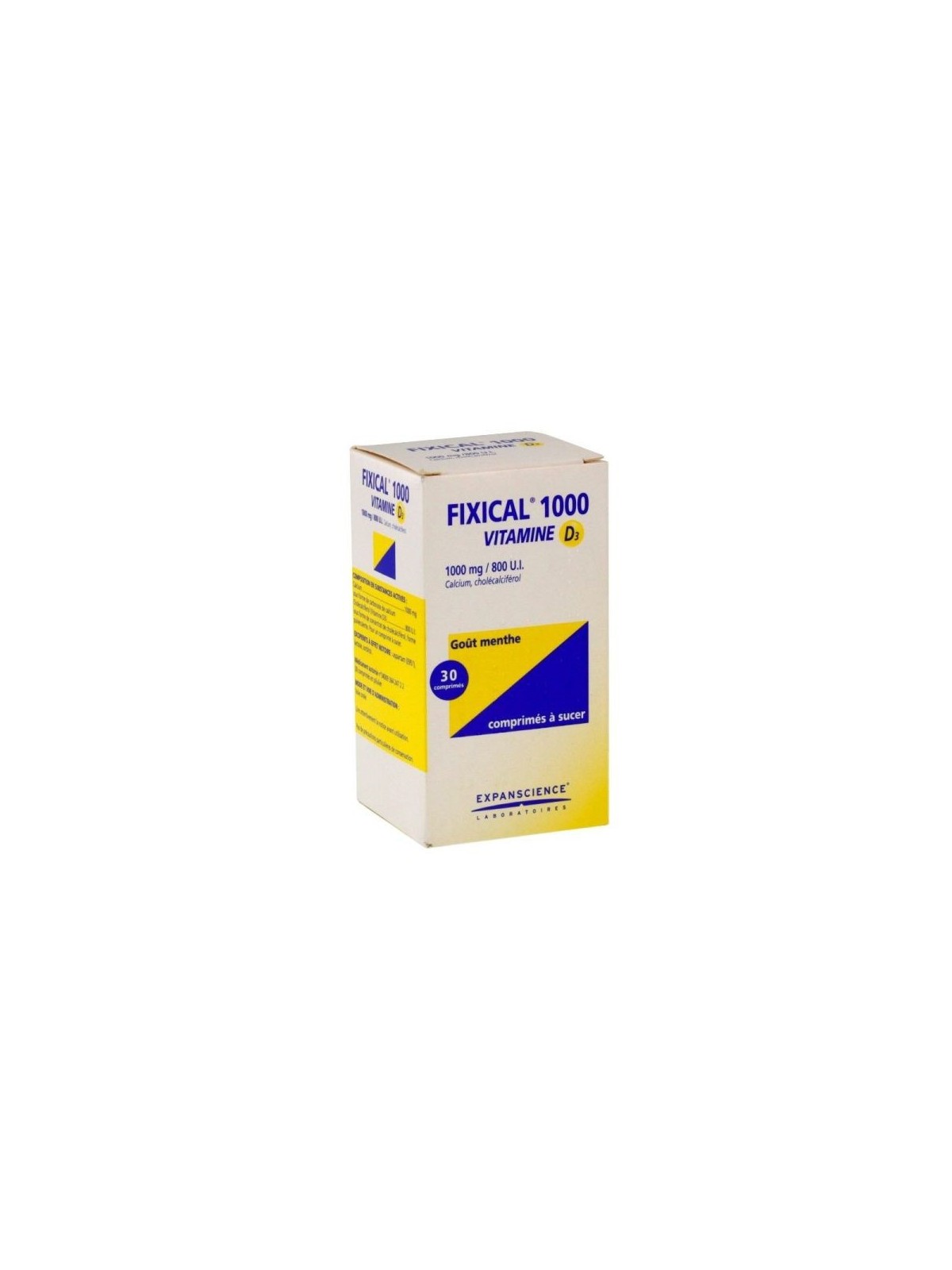 Fixical Vitamine D3 1000mg/800UI 30Comprimés | Nom de la Pharmacie...