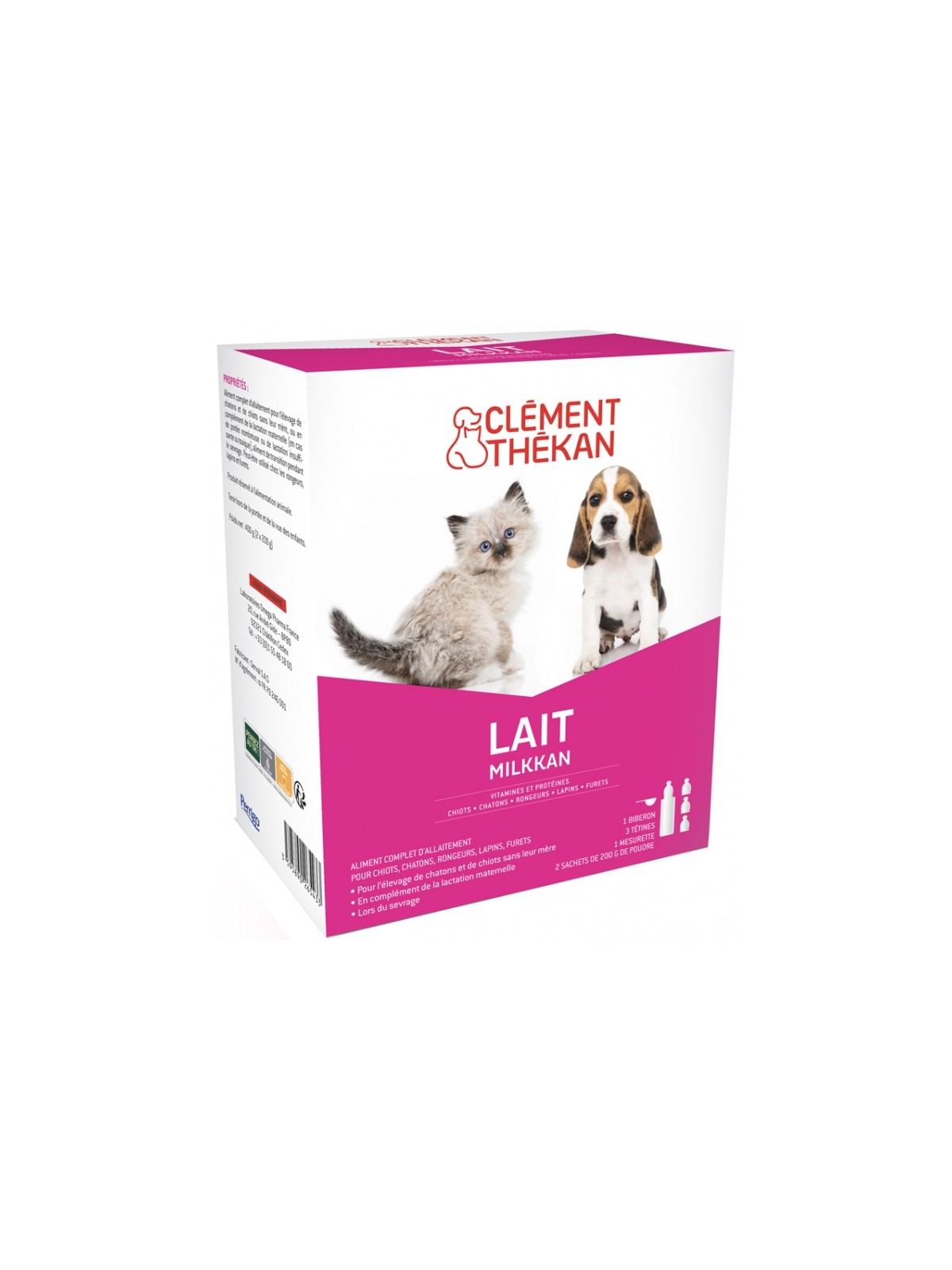 CLEMENT THEKAN Milkkan Lait Chiots et Chatons 400 g
