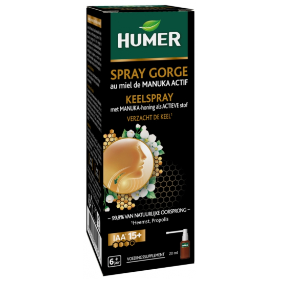 HUMER Spray Gorge au Miel de Manuka Actif 20ml