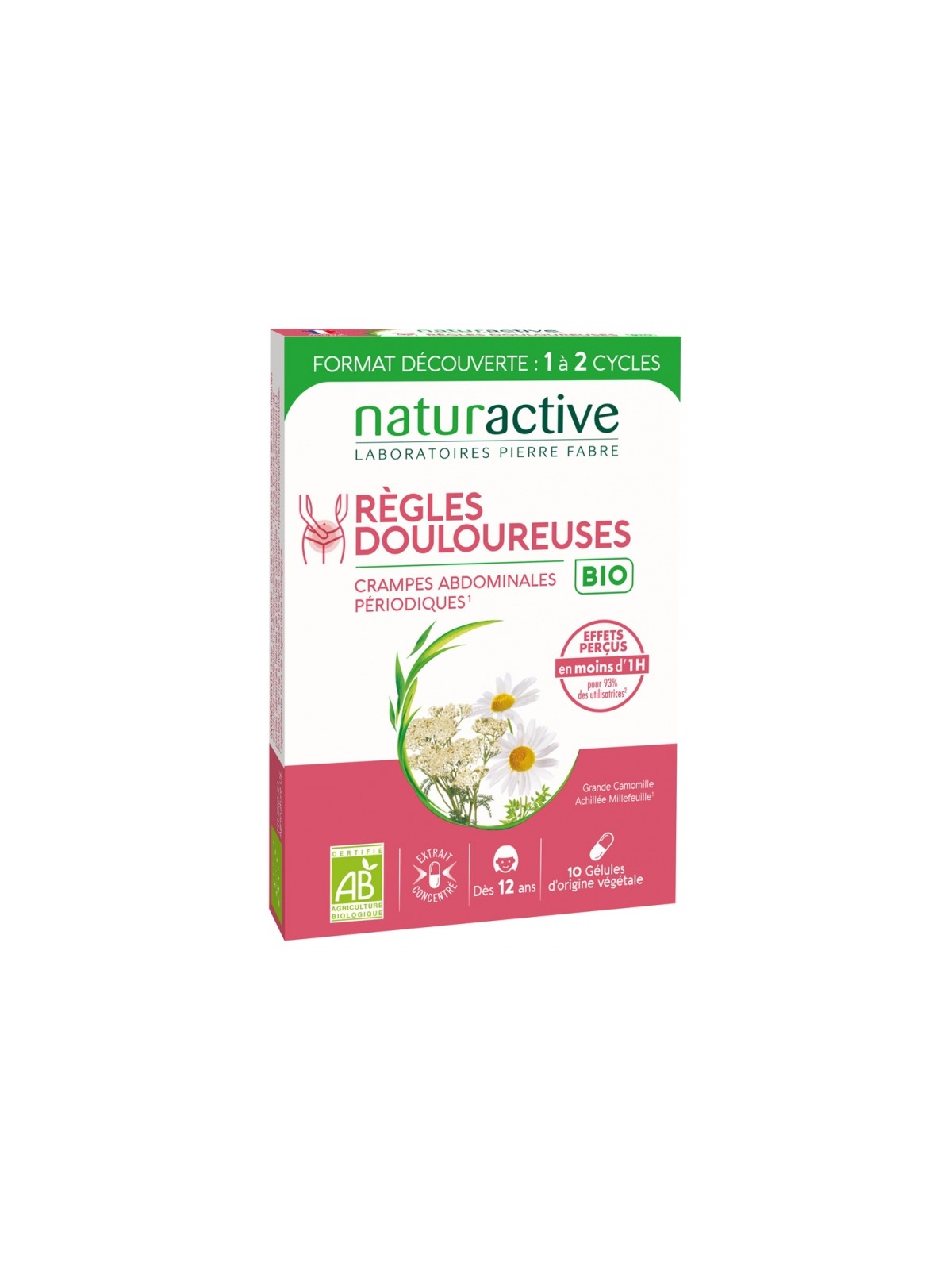 NATURACTIVE Règles Douloureuses Bio 10 Gélules