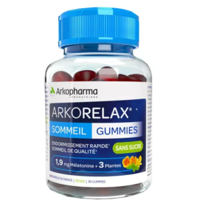 ARKORELAX SOMMEIL 60 Gummies Endormissement Rapide Sommeil de Qualité