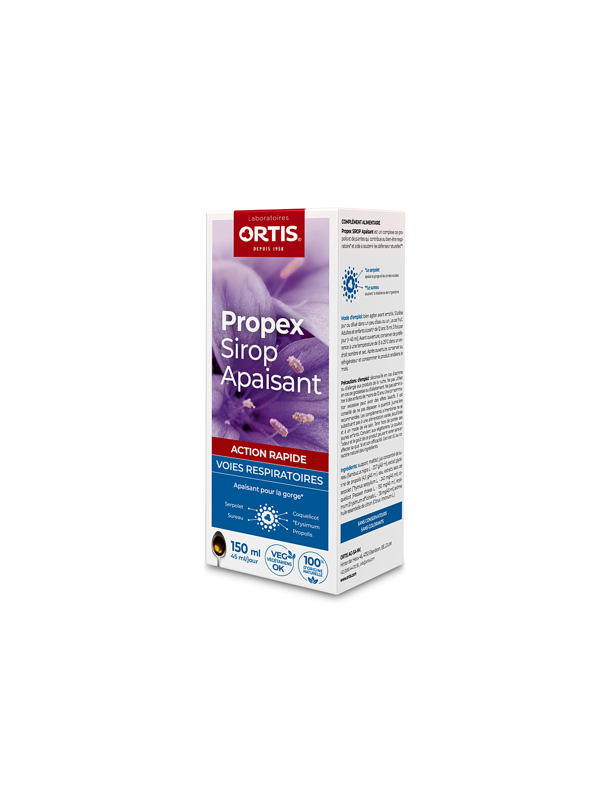 ORTIS Propex Sirop Apaisant 150ml