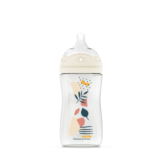 DODIE Biberon Anti-Colique Débit 2 Motif Terra De 0 à 6 mois 270ml