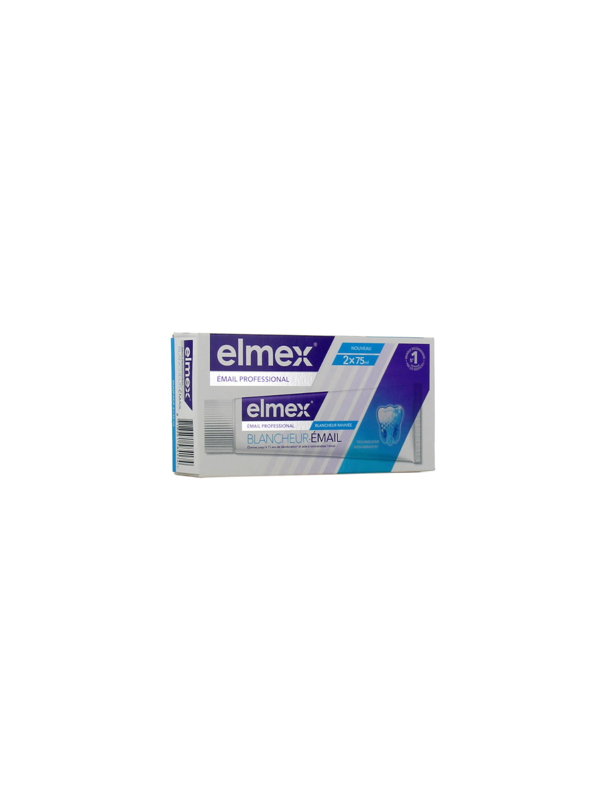 ELMEX Dentifrice Blancheur Email 2x75ml