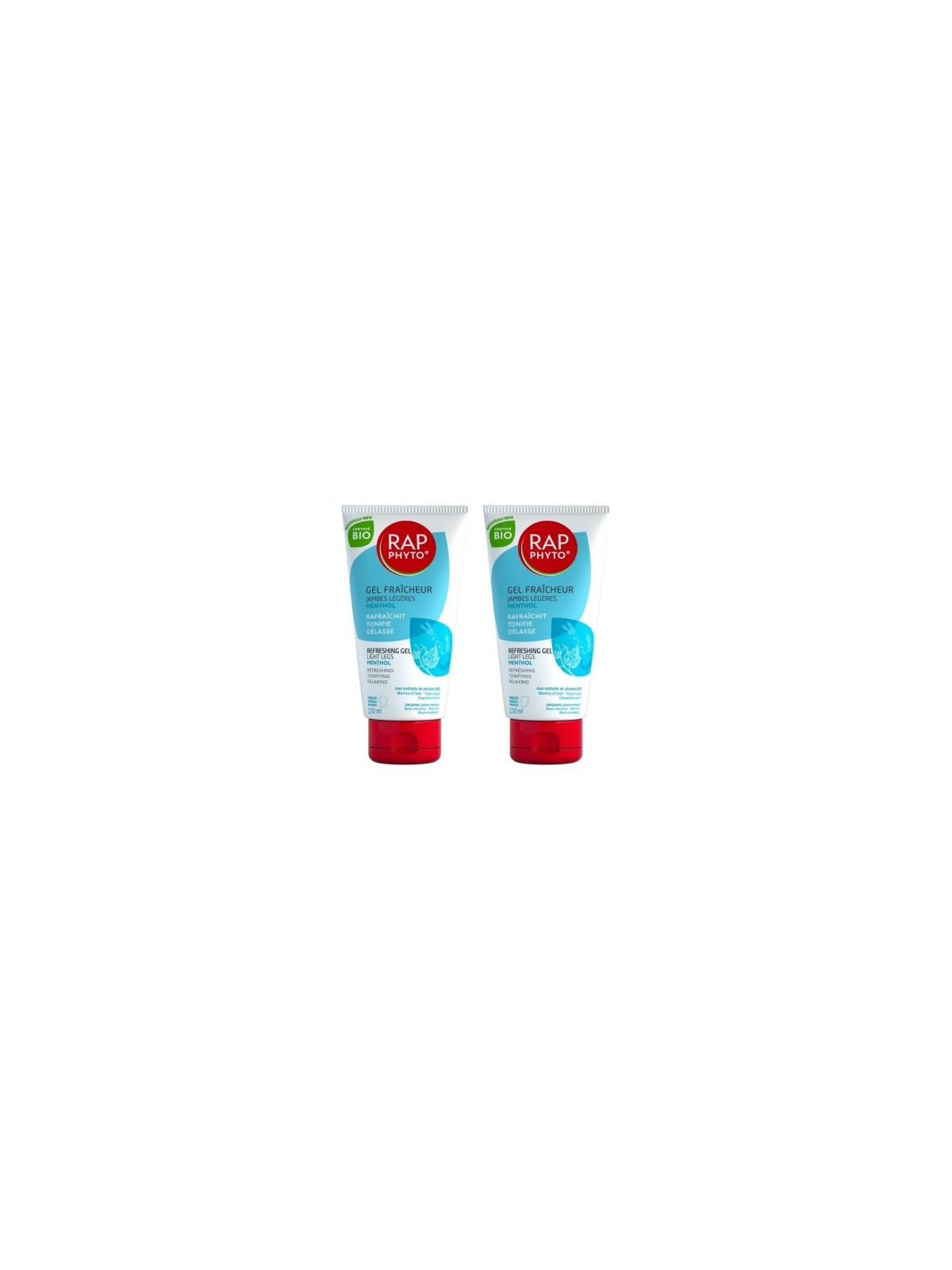RAP PHYTO GEL FRAICHEUR MENTHOL TB2X150ML
