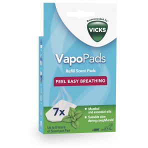 VICKS VapoPads 7 Recharges Parfumées au Menthol