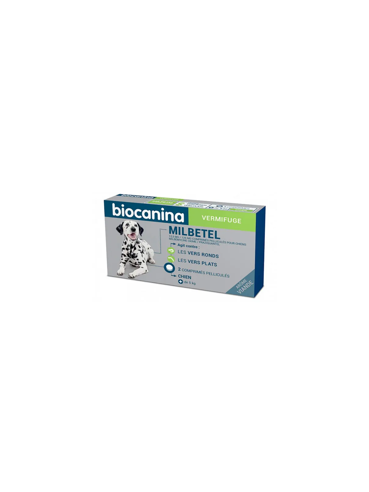BIOCANINA Milbetel Vermifuge Chien +5 kg x 2