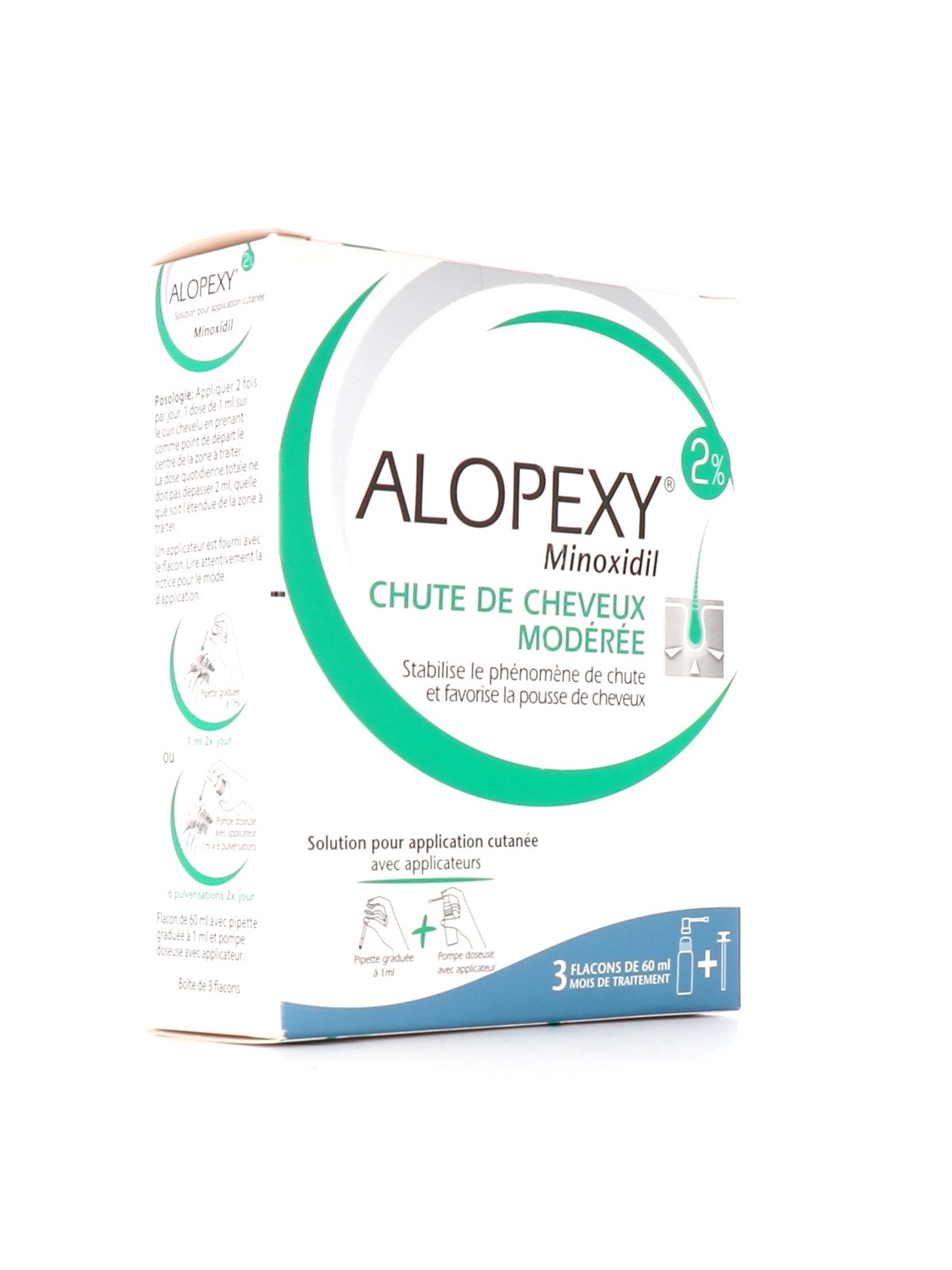 Alopexy 2% solution pour application cutanee 3X60ml
