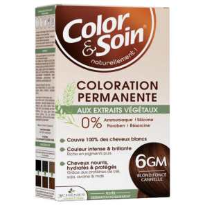 Color&Soin Coloration Permanente Blond Foncé Cannelle : 6GM