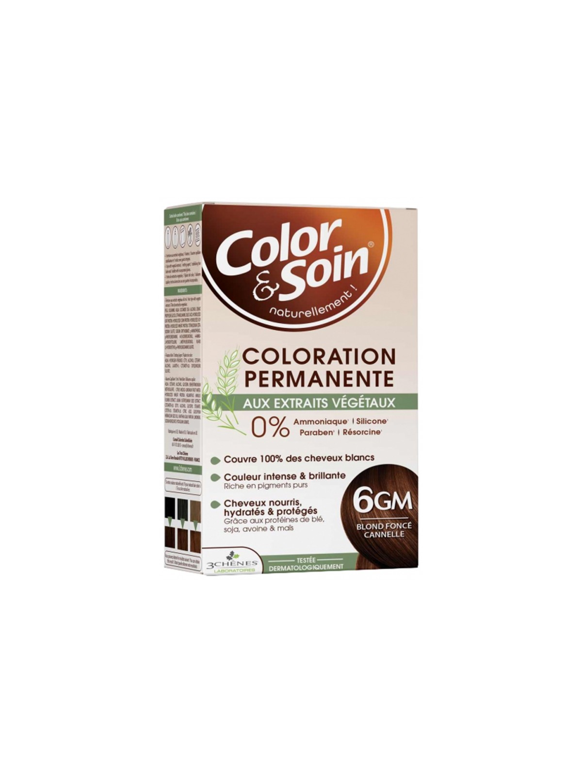 Color&Soin Coloration Permanente Blond Foncé Cannelle : 6GM