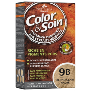 Color & Soin Coloration Permanente Blond Clair Nacré : 9B