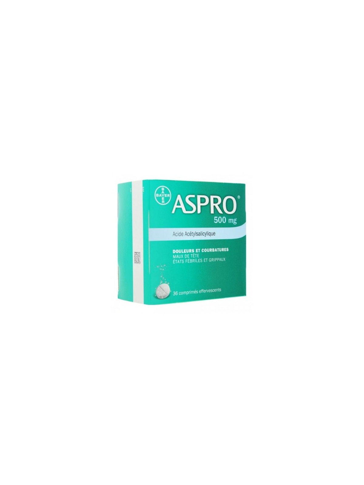 Aspro 500mg 36 comprimés effervescents