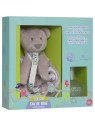 Nature & Senteurs Doudou Ourson Bebiou Tout Doux avec Attache Sucette + Eau de Bébé Sans Alcool 50 ml
