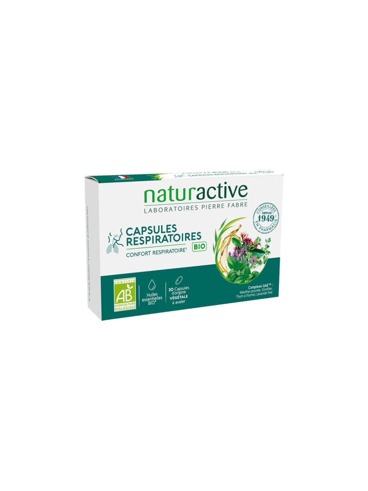 NATUREACTIVE Capsules Respiratoires Bio 30 Capsules