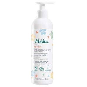 MELVITA Bébé Gel Lavant Tout Propre Cheveux et Corps Bio 300ML