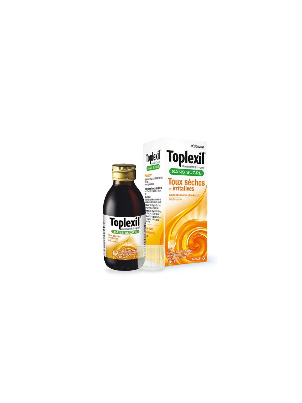 Toplexil 0,33 Mg/Ml Sans Sucre Solution Buvable 150ml