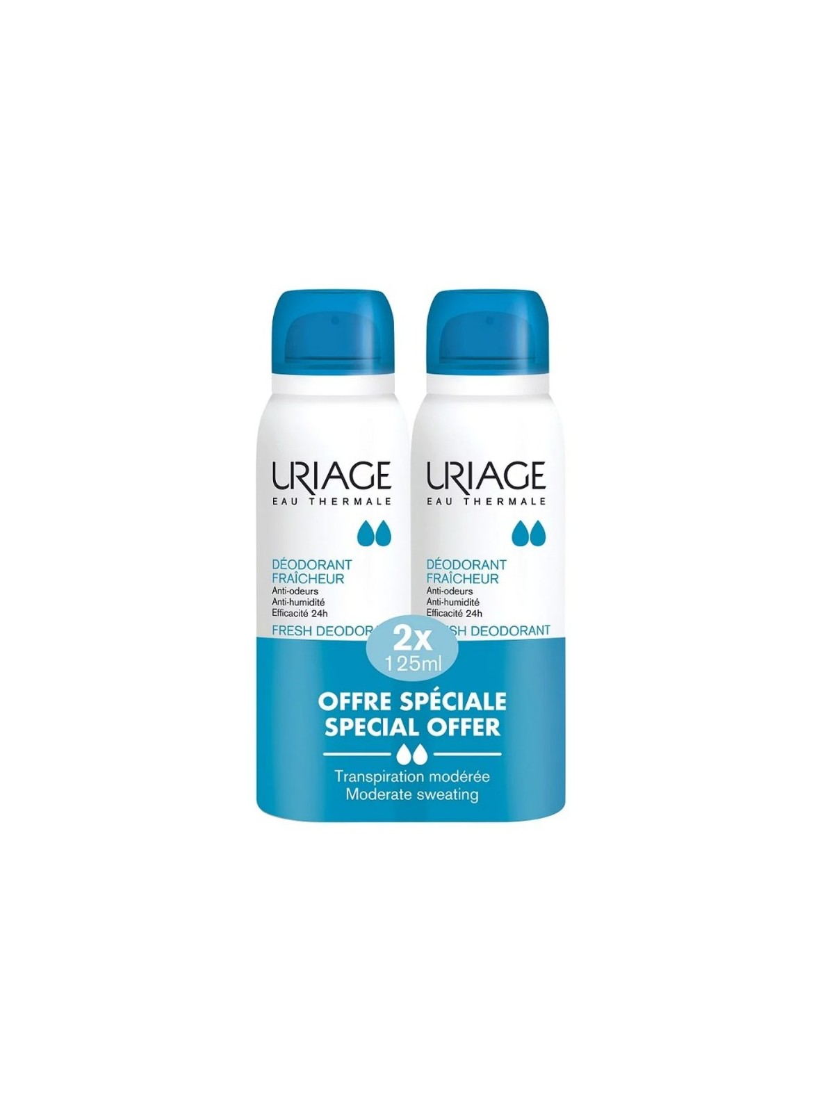 URIAGE Déodorant Fraîcheur 2x125ml