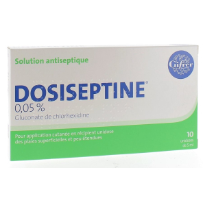 GIFRER Dosiseptine 0,05% Unidoses boite de 10