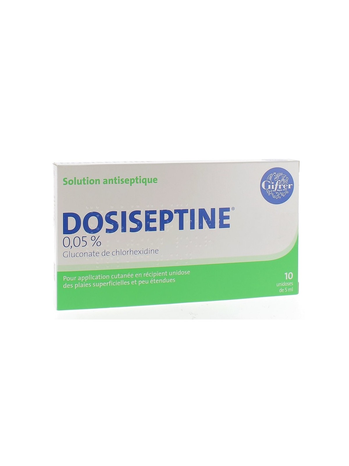 Gifrer Dosiseptine 0,05% 10 unidoses | Nom de la Pharmacie en variable