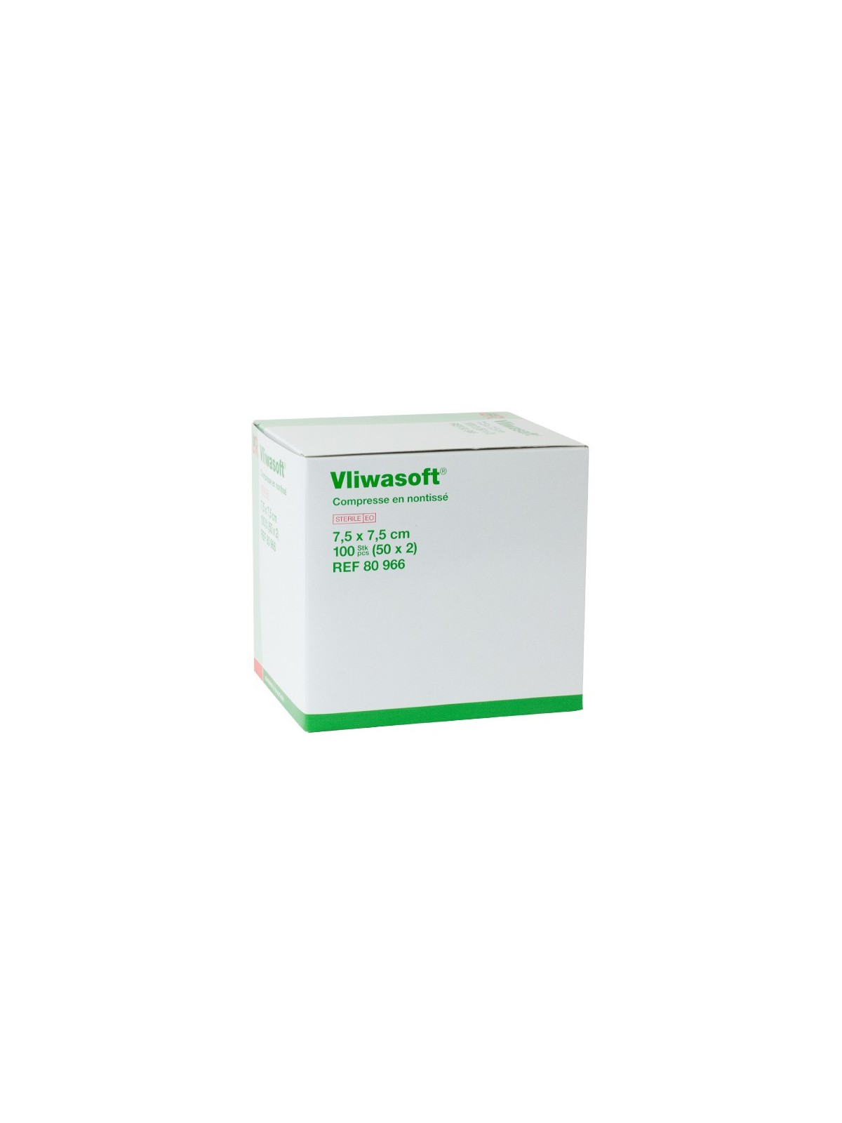 LOHMANN VLIWASOFT Compresses Non Tissées Stériles 7,5X7,5CM Boite de 50