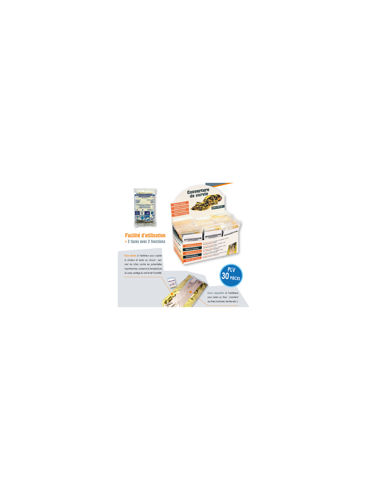 LPMF Couverture de Survie 220x140CM