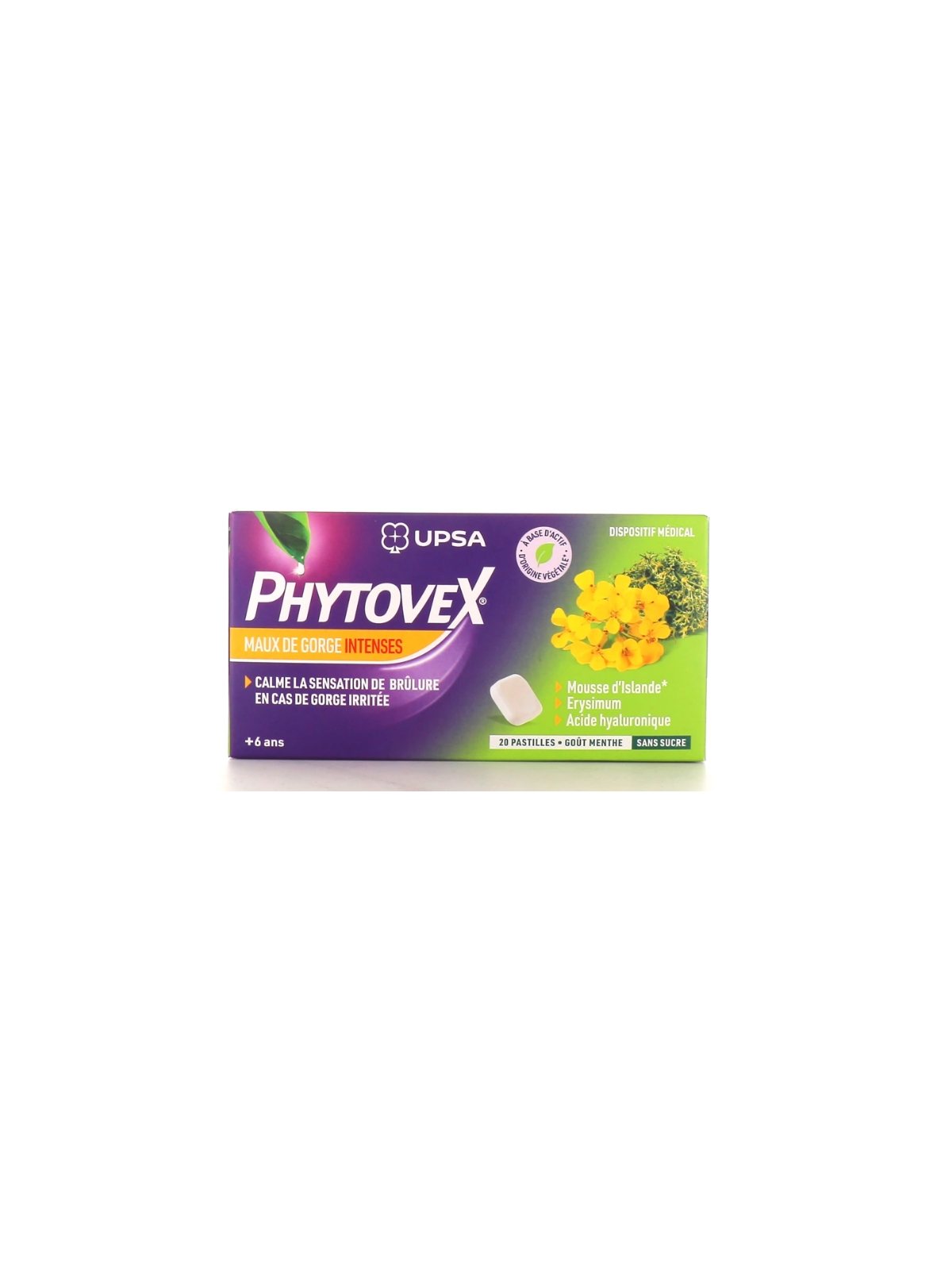 PHYTOVEX Pastilles Maux de Gorge Intenses Boite de 20