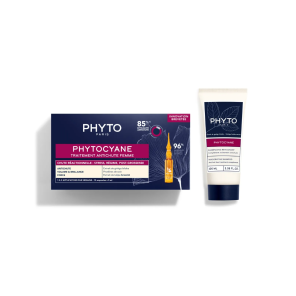 PHYTO Coffret Phytocyane Traitement Anti-Chute Femme 12x5ml + Shampooing Revigorant 100ml