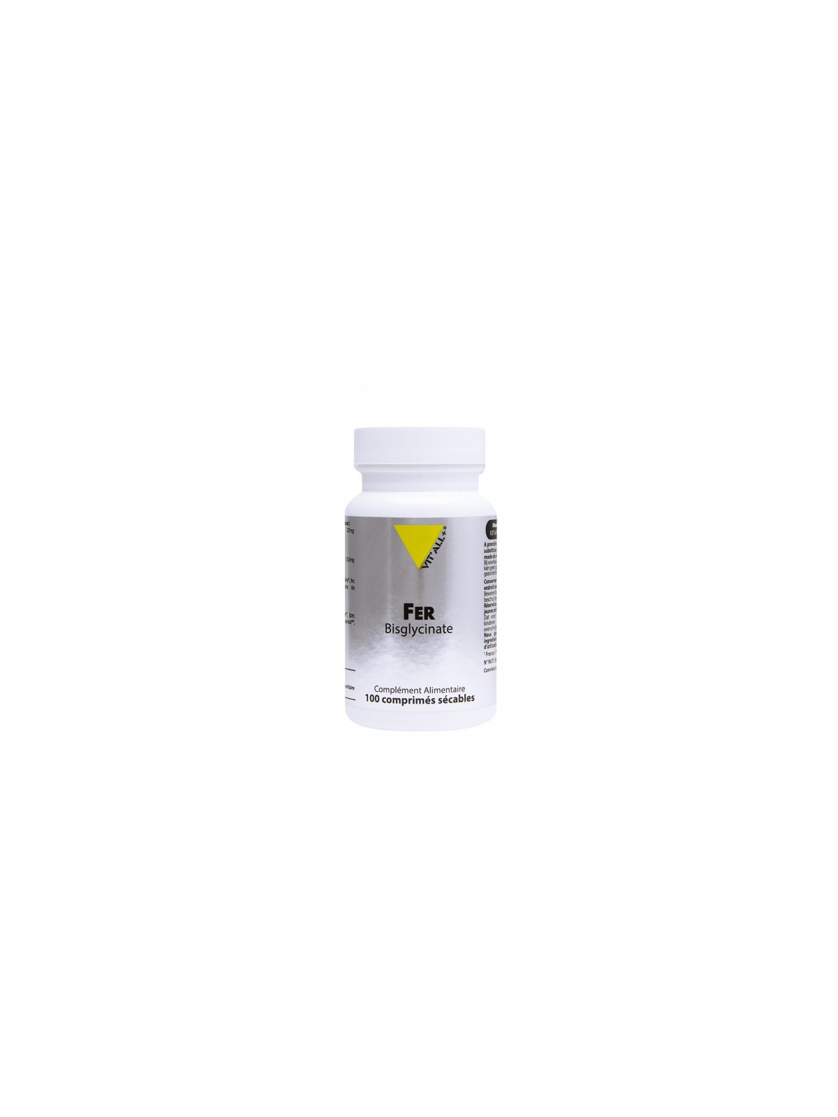 VITALL+ Fer Bysglycinate 27mg 100 Comprimés Secables