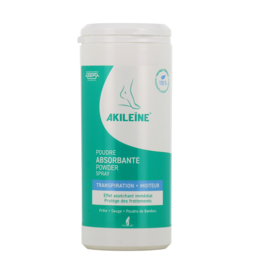 AKILEINE Poudre Absorbante Transpiration des Pieds 75g