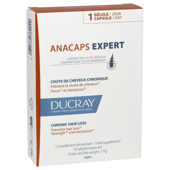 DUCRAY Anacaps Expert Chute de Cheveux Chronique 30 Gélules