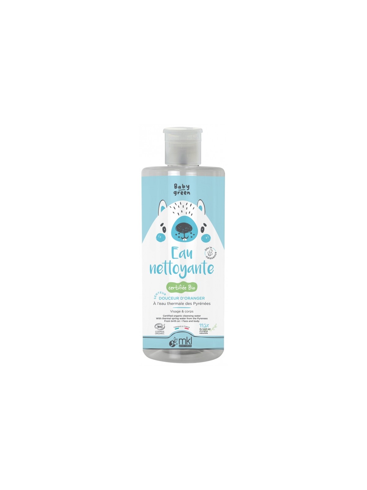 MKL Baby Green Eau Nettoyante Bio 1 L