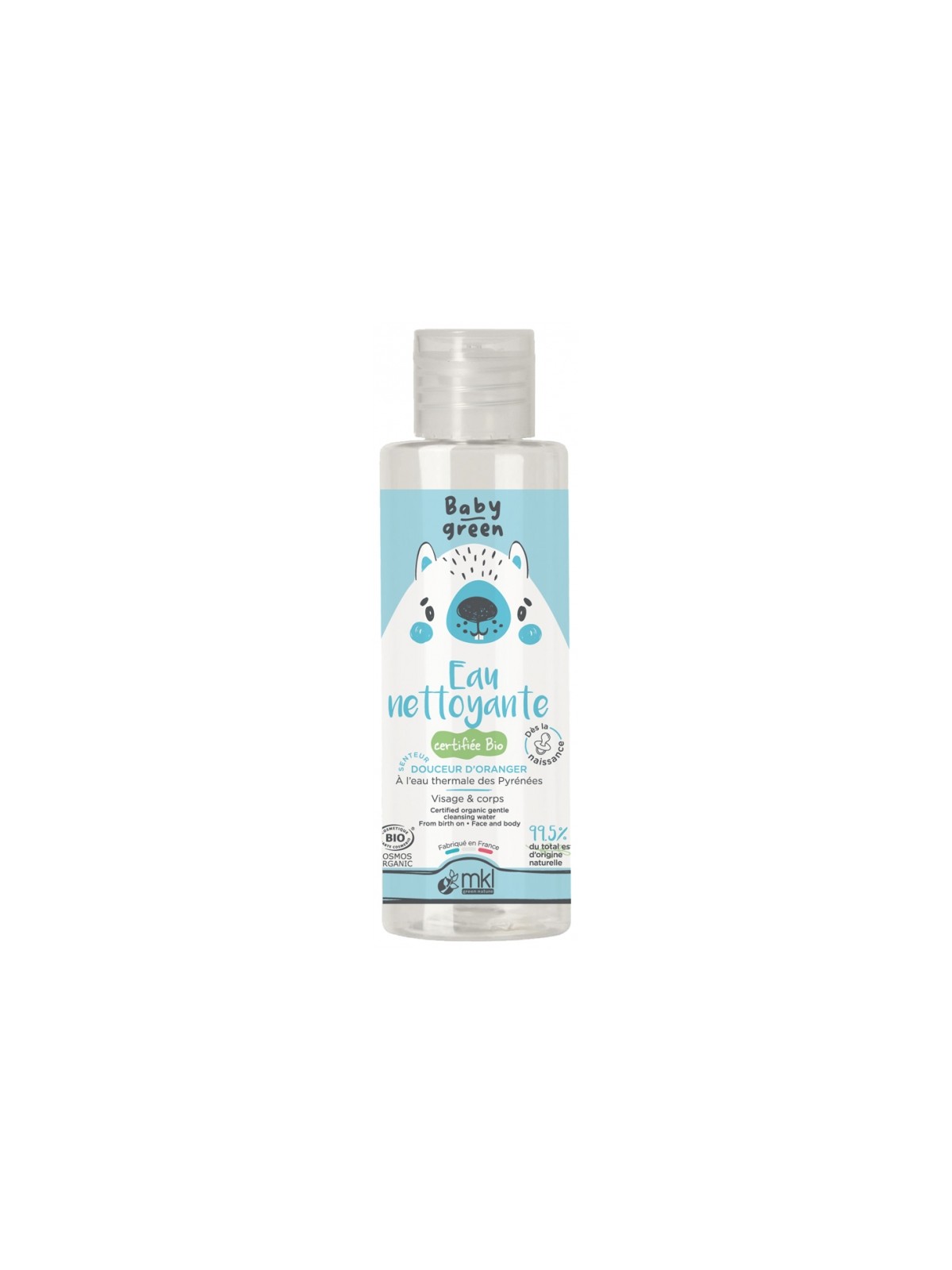 MKL Baby Green Eau Nettoyante Bio 100 ml