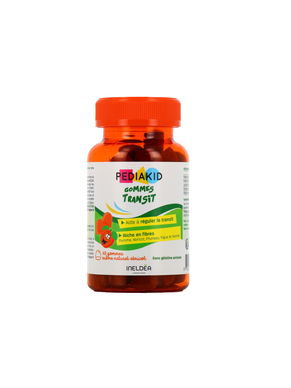 PEDIAKID TRANSIT GOUT ABRICOT 60 GOMMES