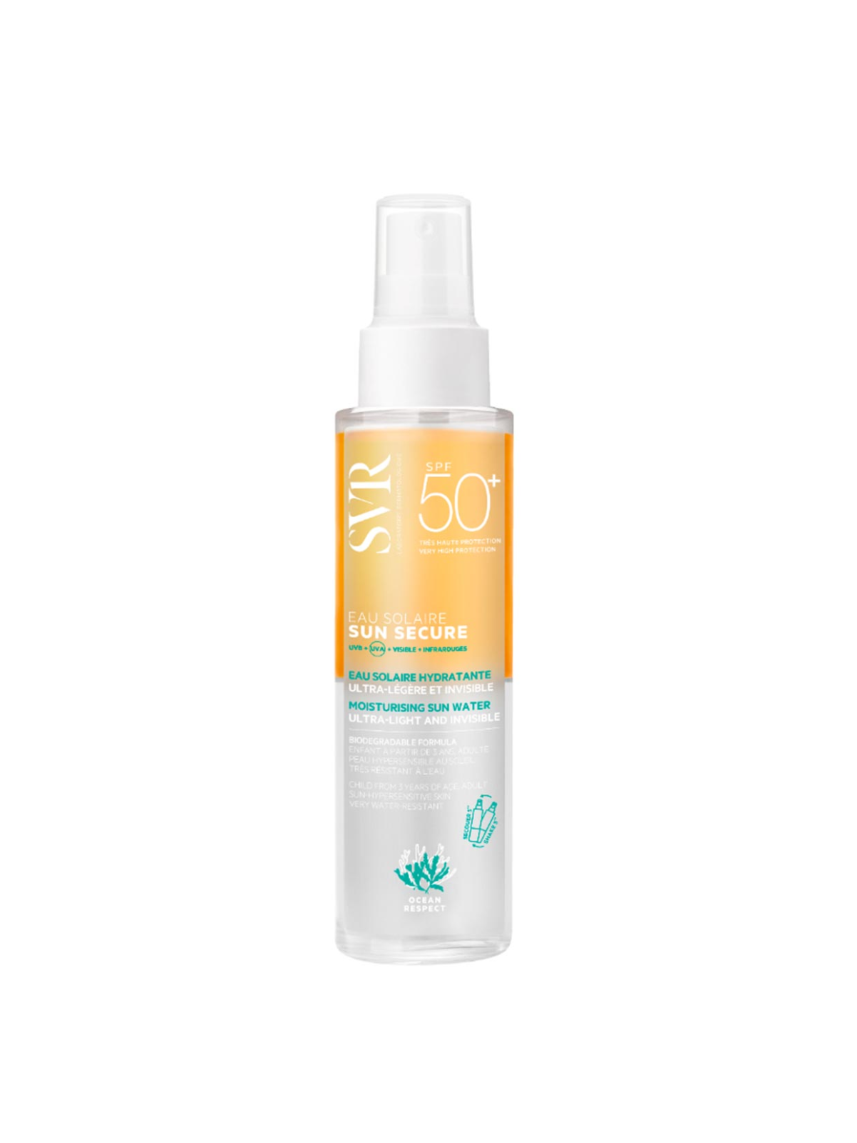 SVR SUN SECURE EAU SOLAIRE SPF50 100ML