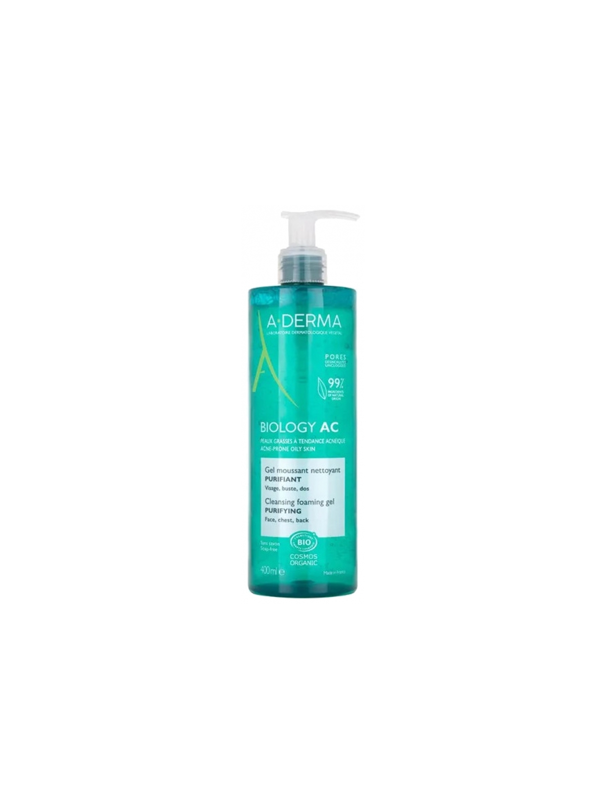 A-DERMA BIOLOGY AC Gel moussant nettoyant purifiant 400ml