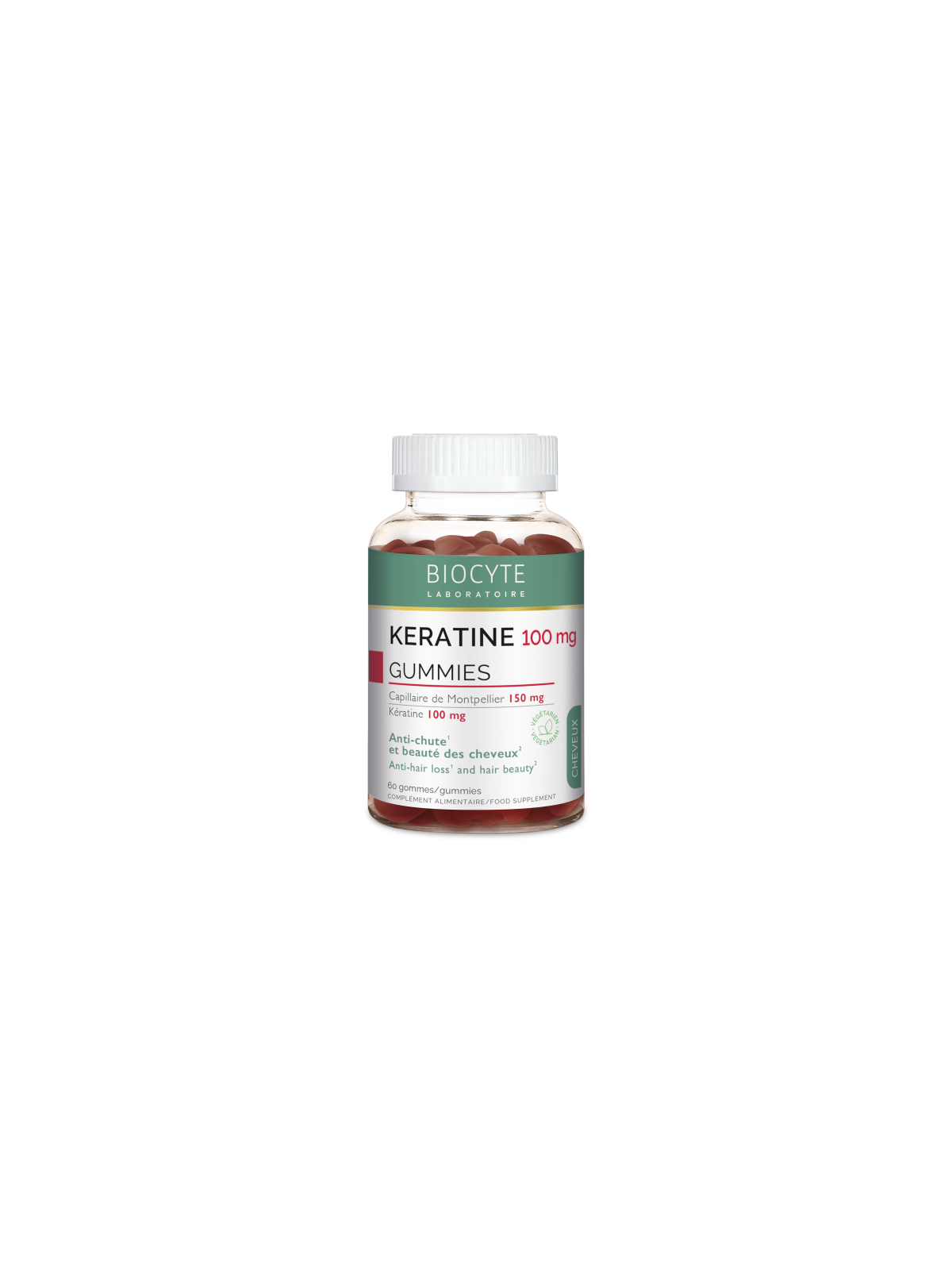 BIOCYTE GUMMIES KERATINE BTE 60