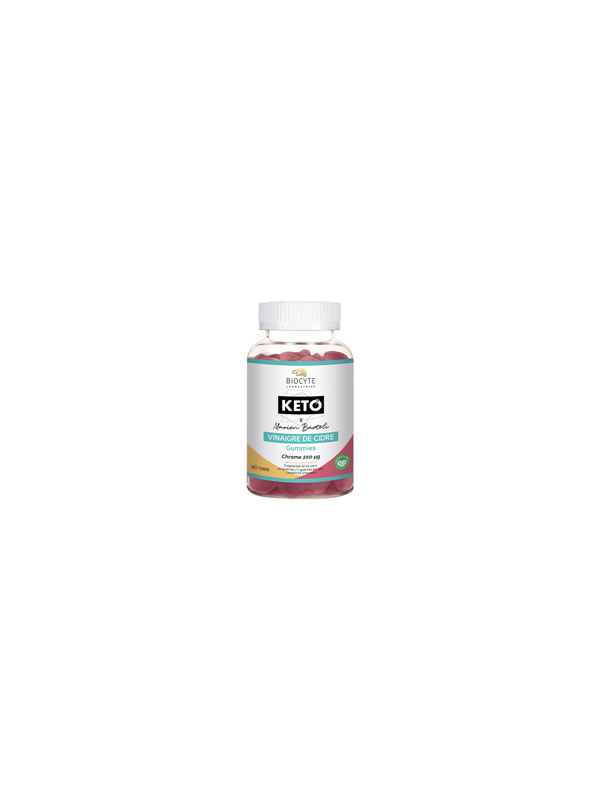 BIOCYTE Keto Gummies Vinaigre de Cidre 60 Gommes