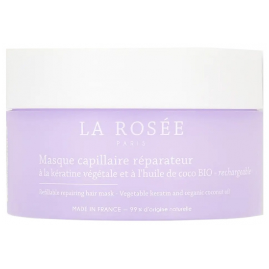 LA ROSEE Masque Capillaire Réparateur Kératine Végétale & Huile De Coco Bio 200g