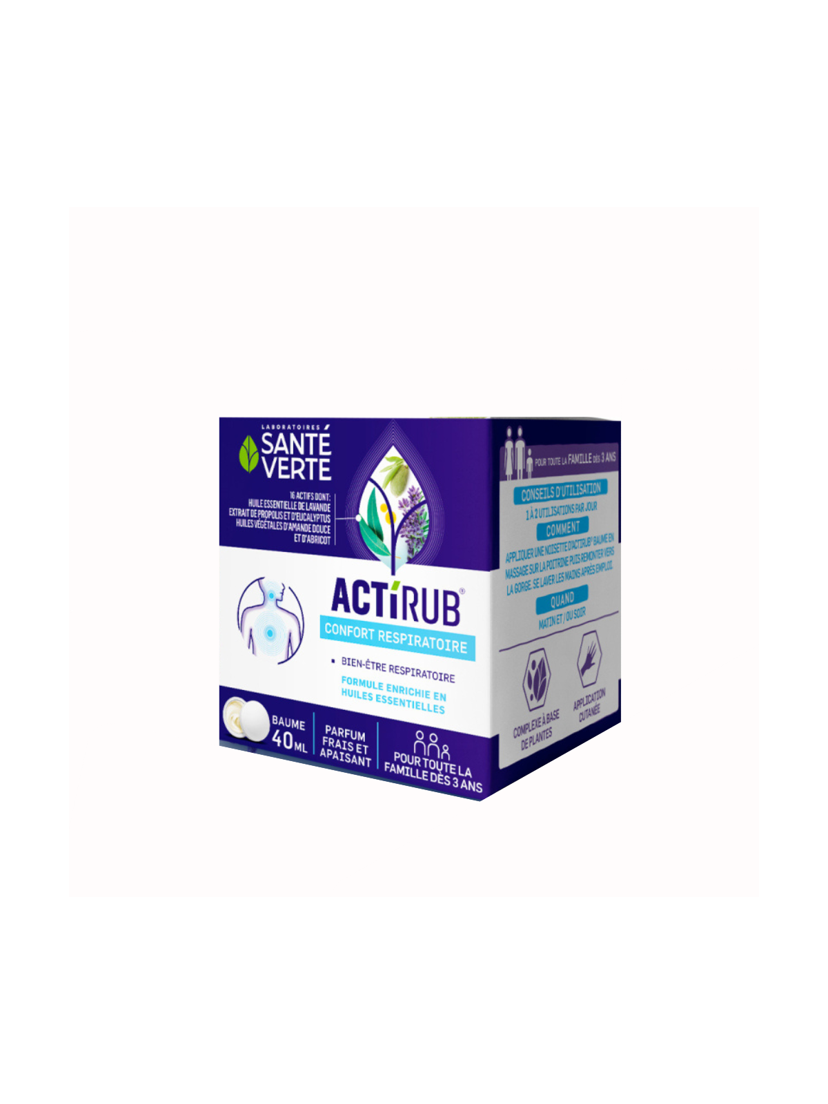 Santé Verte actirub baume pectoral 40ml