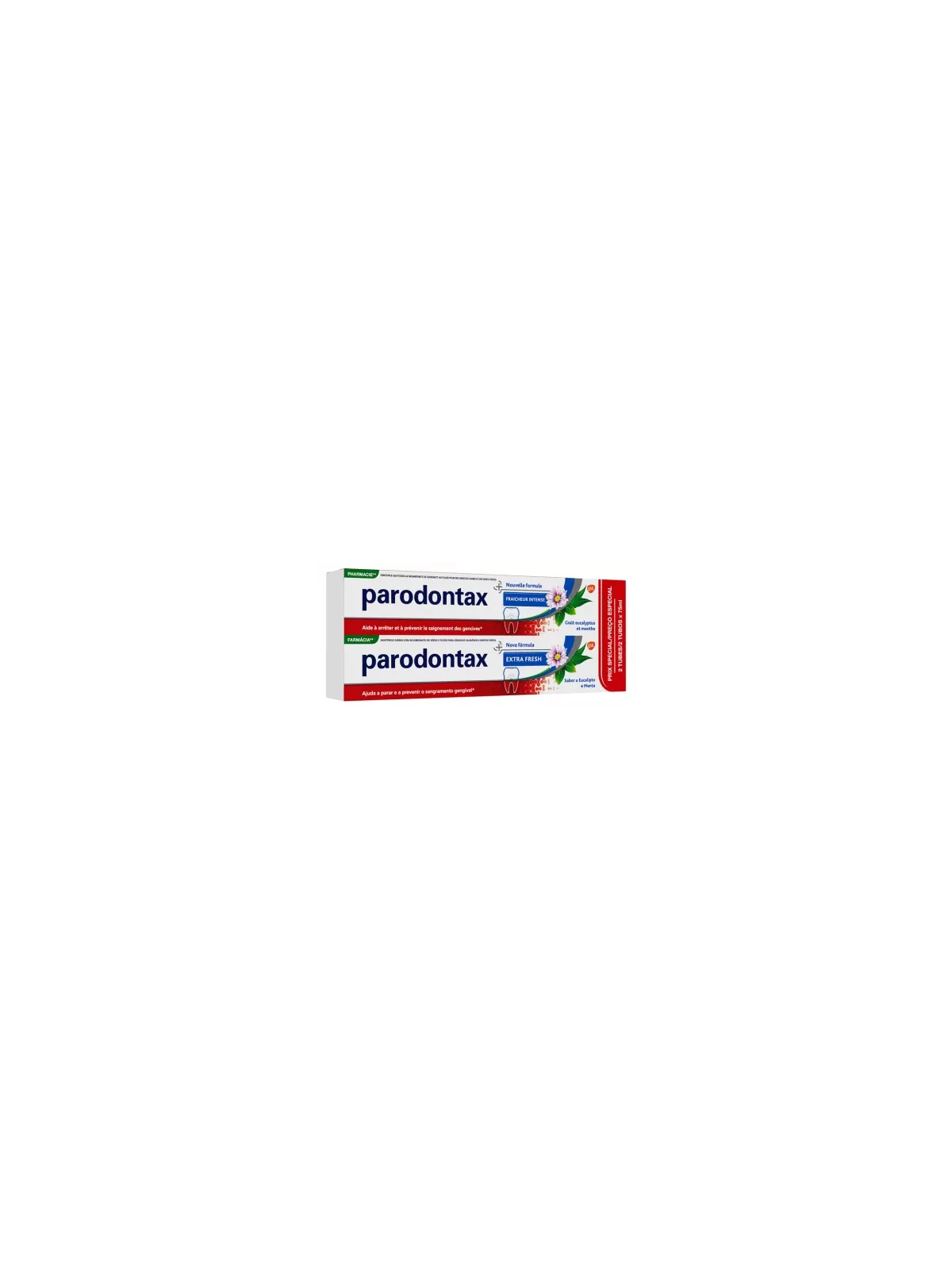 Parodontax fraicheur intense lot 2x75ml