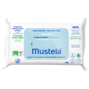 MUSTELA Lingettes Nettoyantes Compostables Sans Parfum 60 Lingettes