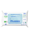 MUSTELA Lingettes Nettoyantes Compostables Sans Parfum 60 Lingettes