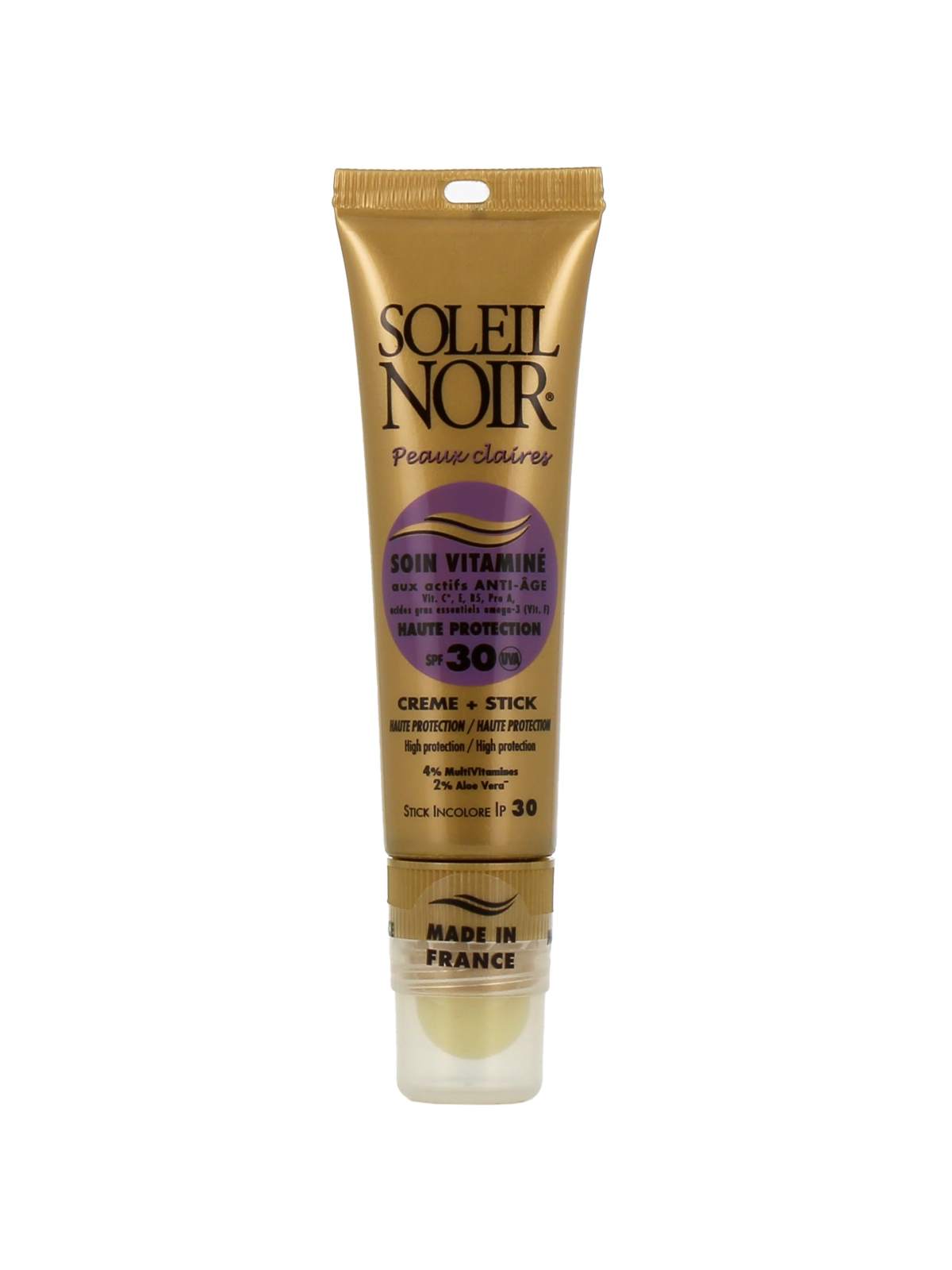 SOLEIL NOIR Soin Vitaminé Crème SPF30 20 ml + Stick SPF30 2 g